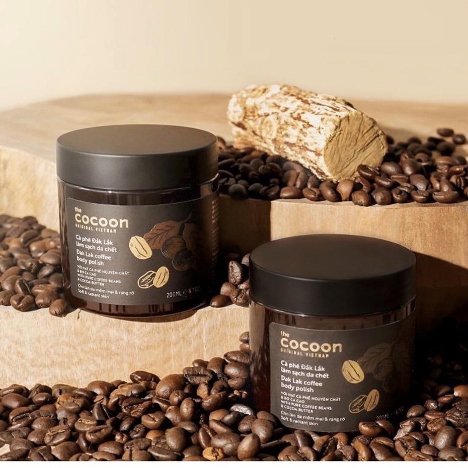 Tẩy da chết cơ thể cà phê Đắk Lắk Cocoon cho làn da mềm mại và rạng rỡ 200ml