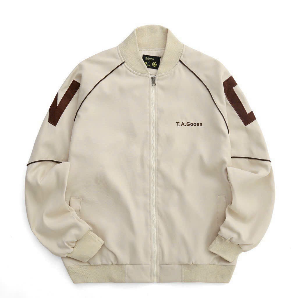 Áo Khoác Bomber Nam Nữ Unisex Chất da lộn mềm mịn có lót dù bên trong LOGO THÊU GOAN