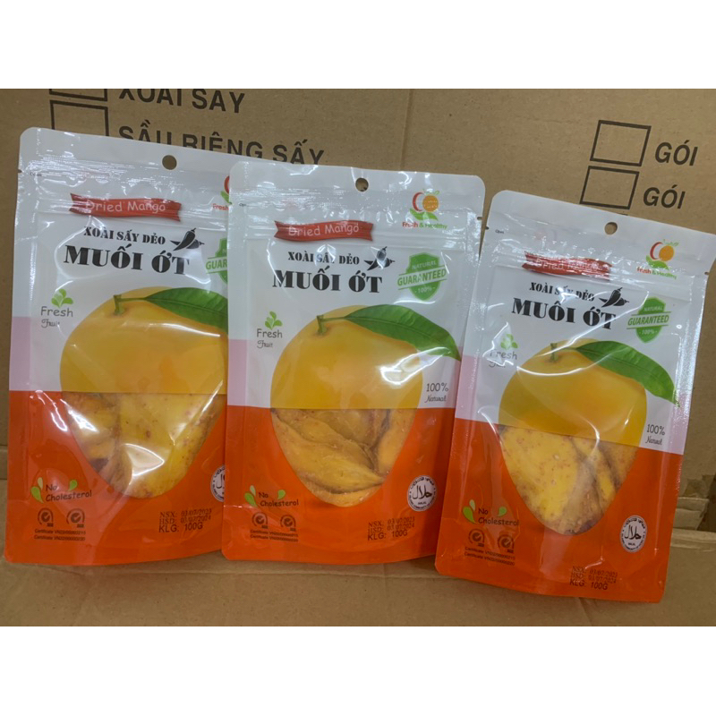 XOÀI SẤY DẺO MUỐI ỚT 100- 300gr