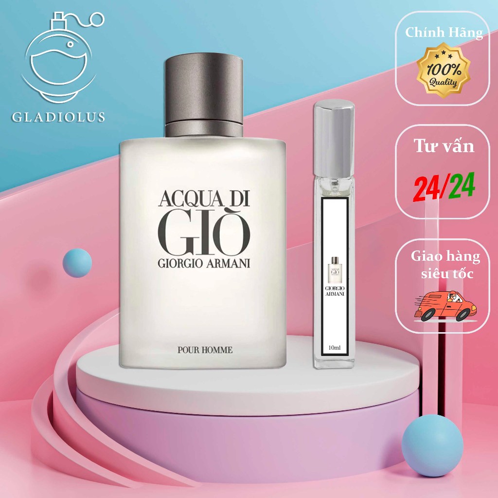 Nước hoa nam Giorgio Arman- Gio Pour Homme( GIÒ TRẮNG) nam tính, năng động -10ml