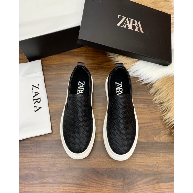 🔥HOT🎉Giày slip on ℤ𝔸ℝ𝔸 đan bản đẹp fullbox