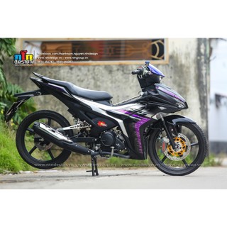 Tem Exciter 155 - Mẫu N07 (Tím)