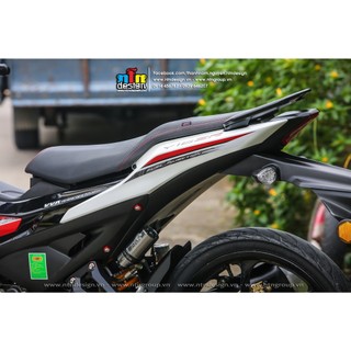 Tem Exciter 155 0 mẫu N06 (Trắng đỏ)