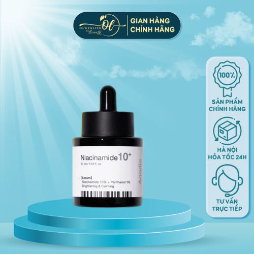 Serum làm trắng và thu nhỏ lỗ chân lông Anodin Niacinamide 10 Plus