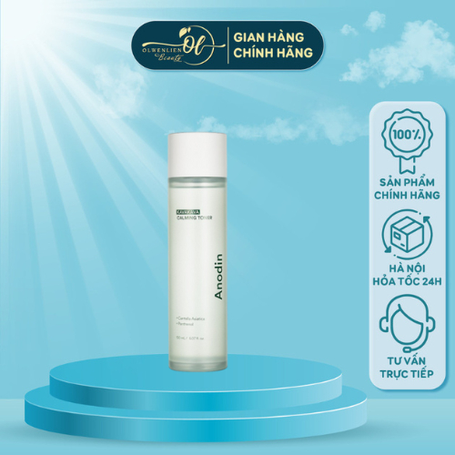 Nước cân bằng làm dịu và cấp ẩm sâu Anodin KavaKava Caliming Toner 150ml Hàn Quốc Chính Hãng