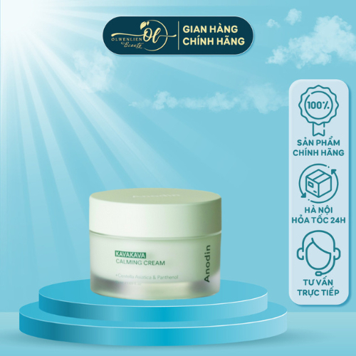 Kem dưỡng siêu cấp ẩm và làm dịu da Anodin Kavakava Calming Cream 50g - Hàn Quốc Chính Hãng