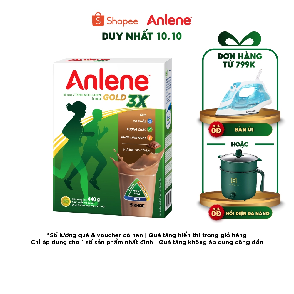 Sữa bột Anlene Gold Movepro Hộp 440g chocolate