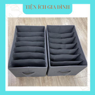 Hộp đựng quần áo 11 ngăn khung cứng có nắp chia ngăn đựng quần áo đồ lót đa năng gọn gàng