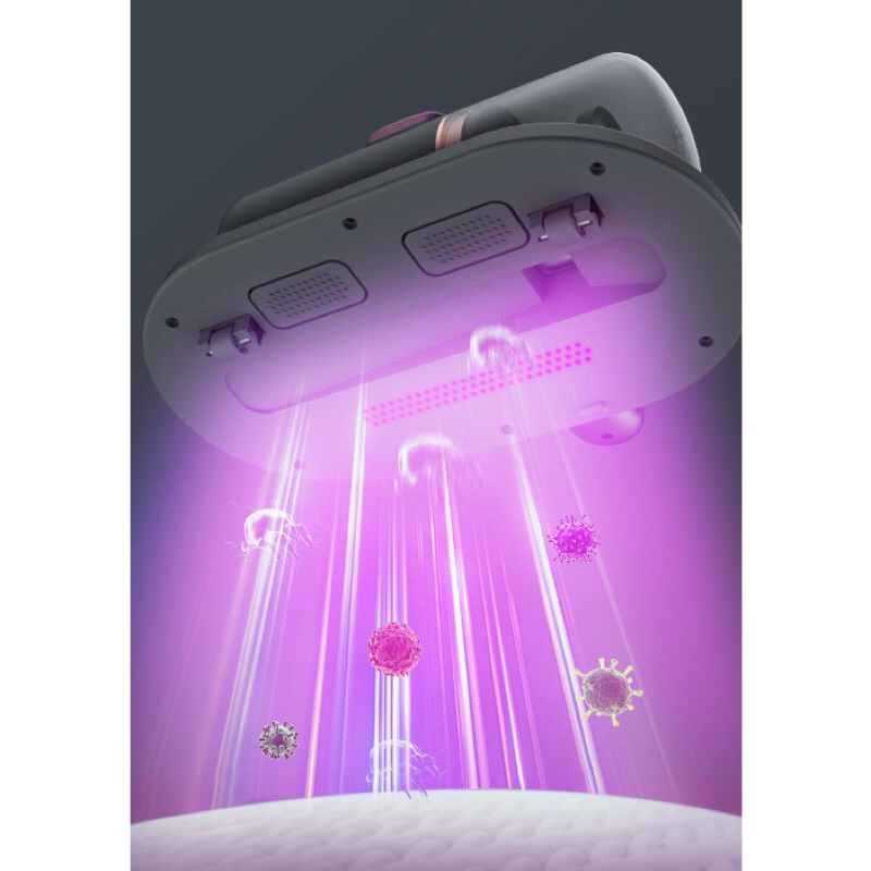 Máy hút bụi giường nệm, máy hút bụi cầm tay mini không dây sạc pin có tia UV khử khuẩn, chăn ga, ghế sofa