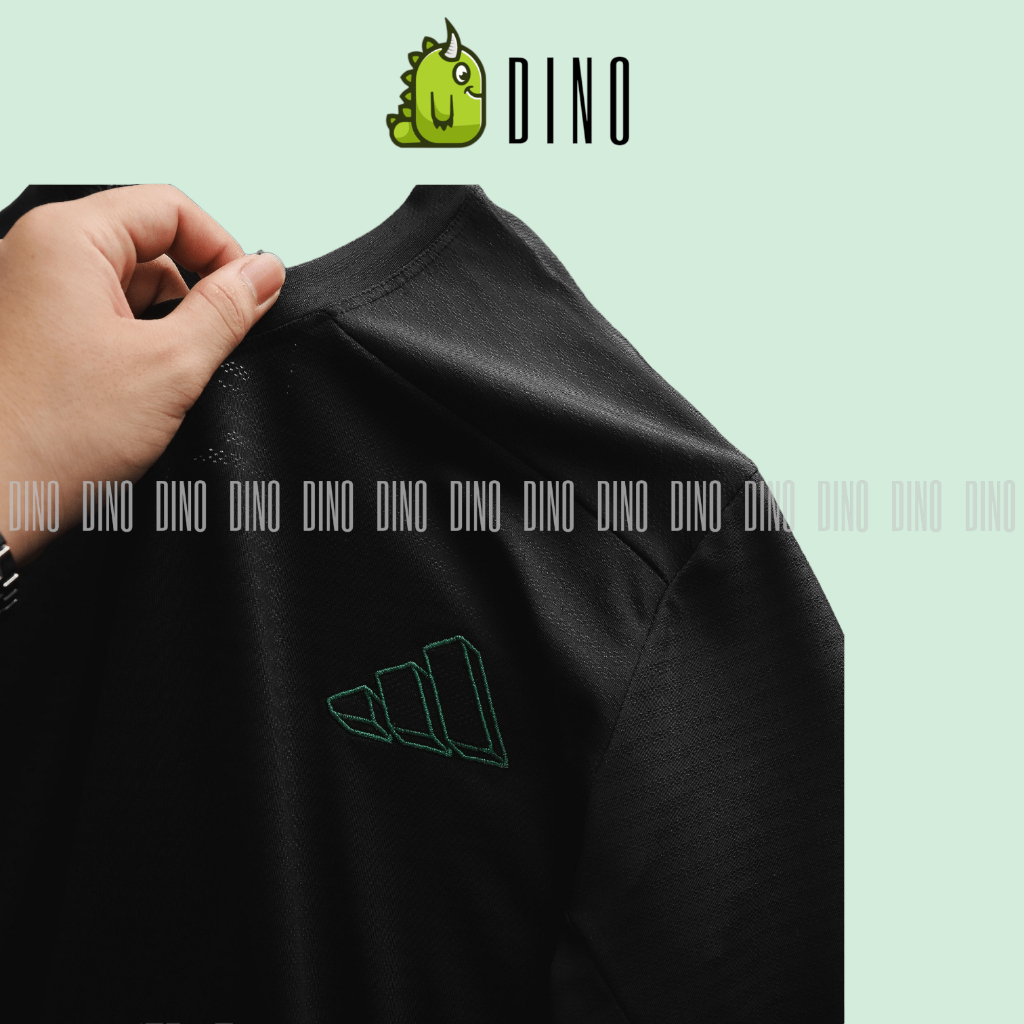 Áo Thun Thể Thao Nam Vải Thun Lỗ Kim Logo Khối