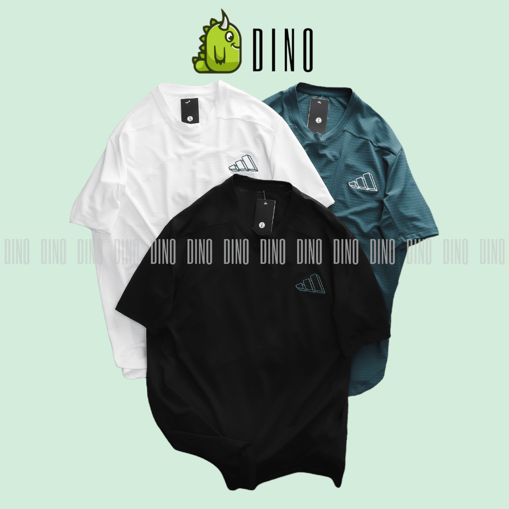 Áo Thun Thể Thao Nam Vải Thun Lỗ Kim Logo Khối