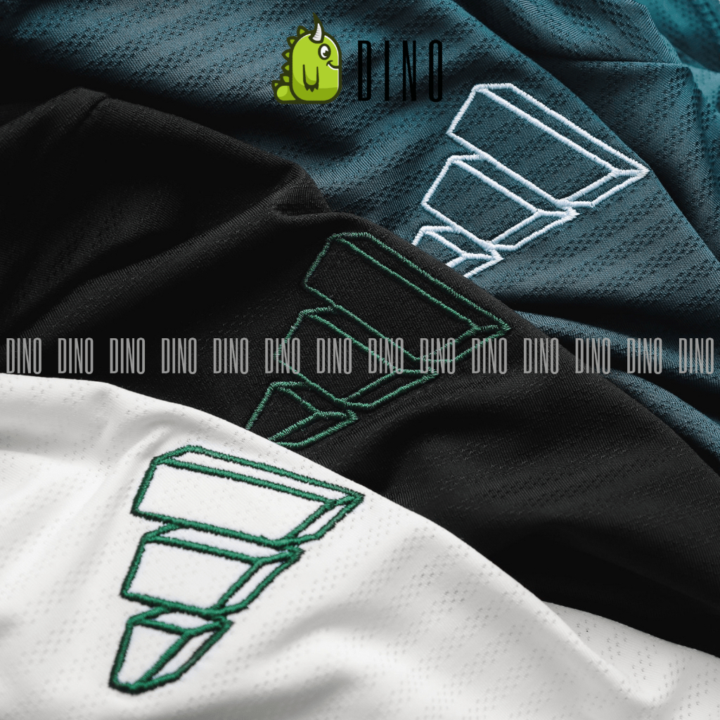 Áo Thun Thể Thao Nam Vải Thun Lỗ Kim Logo Khối