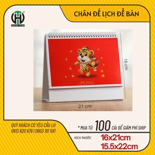 Đế lịch chữ A - KT A5, để lịch giấy kraft, chân đế lịch để bàn chữ A, đế lịch để bàn