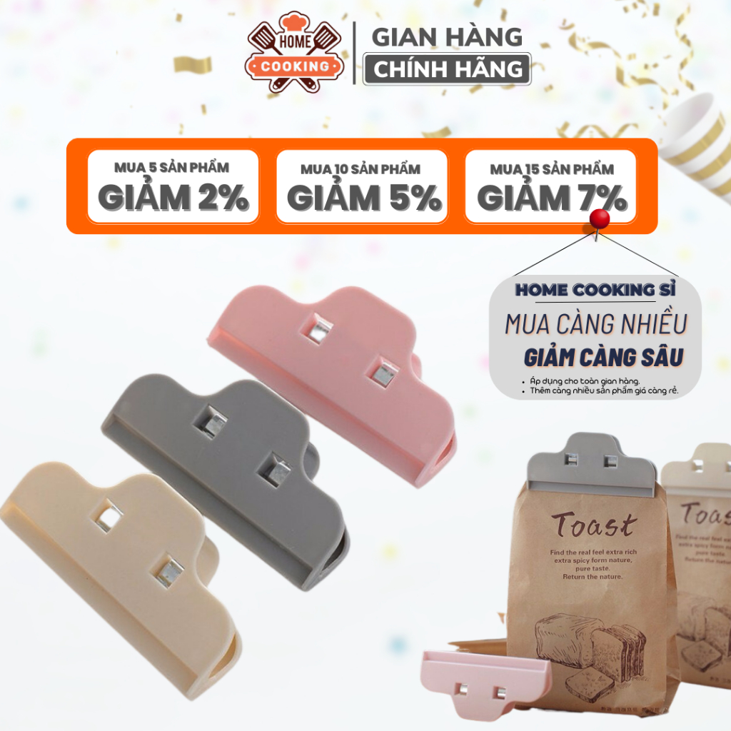 Kẹp Miệng Túi Bảo Quản Thực Phẩm - Kẹp Túi Thức Ăn