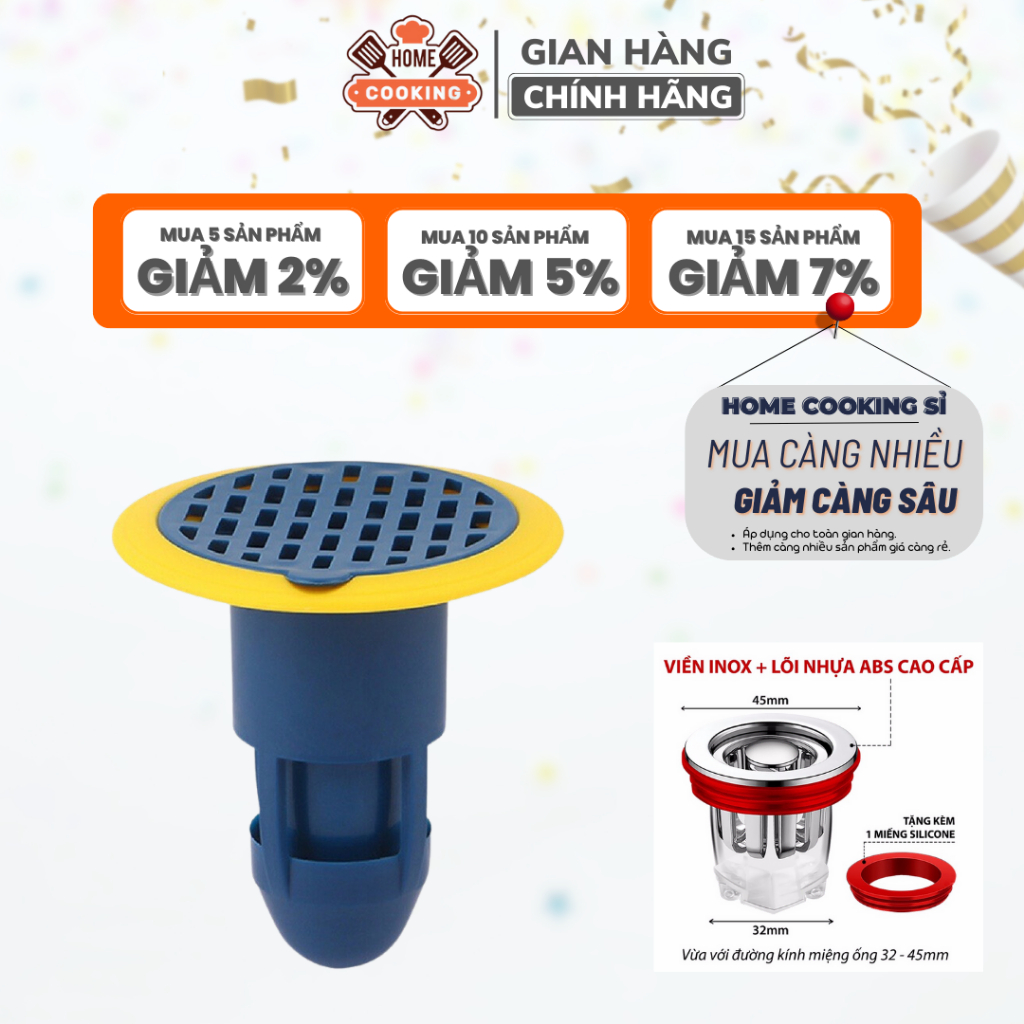 Nút Chặn Mùi Hôi Cống, Nắp đậy cống thoát nước bằng silicon - bộ Nắp Ga Thoát Sàn chống mùi hôi tiện lợi