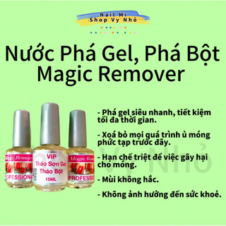 Nước phá gel, phá bột magic remover shop vy nhỏ
