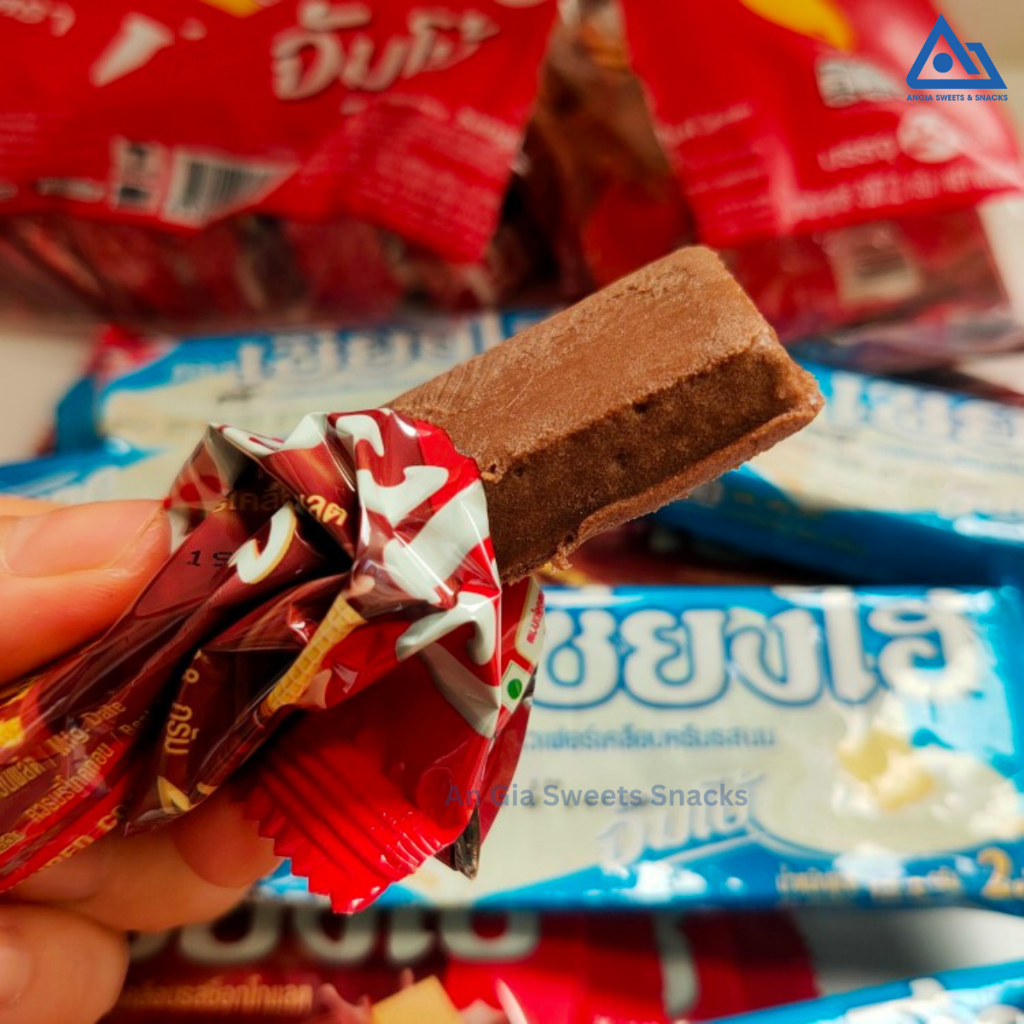 Bánh xốp phủ kem Sanghai 72g nhập khẩu Thái Lan An Gia Sweets & Snacks