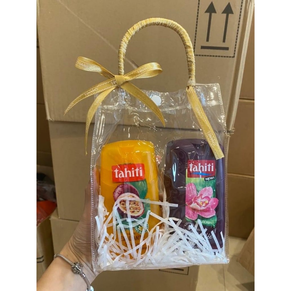 SET QUÀ TẶNG 2 CHAI SỮA TẮM PHÁP TAHITI X 250ML CÓ TÚI ĐỰNG