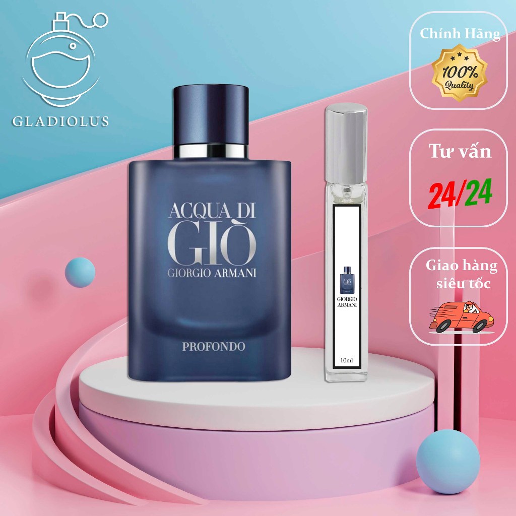 Nước hoa nam ACQUA DI GIÒ PROFONDO nam tính, tươi mát, lịch lãm -10ML