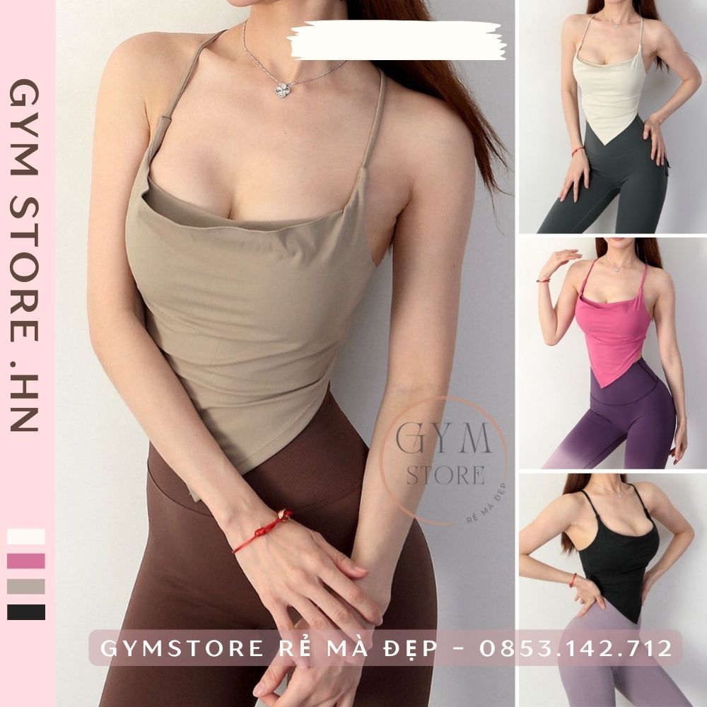 Áo Tập Gym Yoga Bra Hở Lưng sexy ❤️𝐇𝐀̀𝐍𝐆 𝐗𝐈̣𝐍❤️ Thun poly Thoáng Mồ Hôi Co Giãn Tốt Cực Tôn Dáng 6113