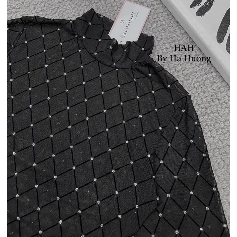 Áo body suits phối đá mix đồ siêu sang