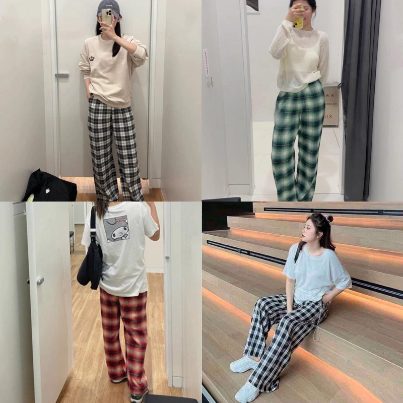 Quần Flannel Xuông Uni/qlo Nhật Bản 461756