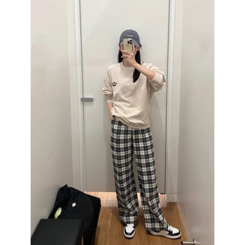 Quần Flannel Xuông Uni/qlo Nhật Bản 461756