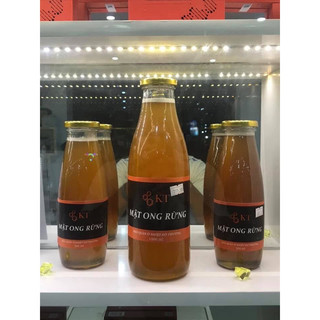 Chai thủy tinh đựng sữa, sinh tố, mật ong nắp kim loại 1L
