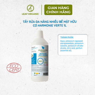 Tẩy rửa đa năng nhiều bề mặt hữu cơ Harmonie Verte 1L