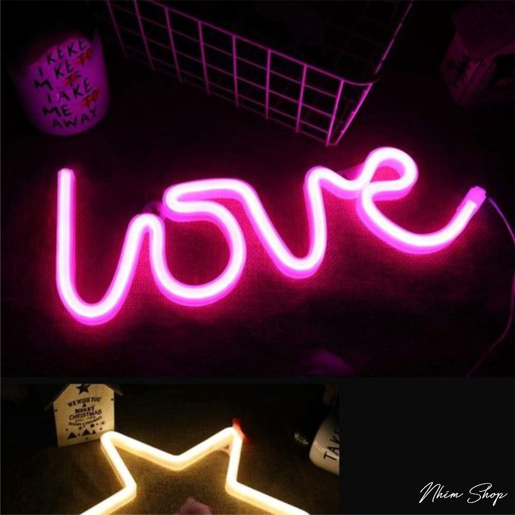 Chữ LOVE đèn led neon | Trang trí sinh nhật, Decor Phòng, Tiệc Party....