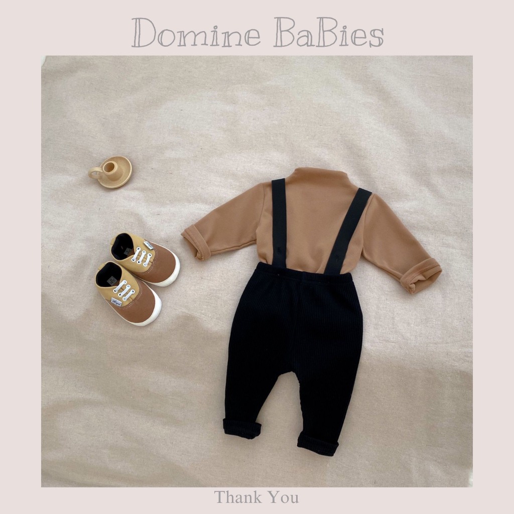 Quần yếm ôm co dãn đàn hồi Thun cotton len tăm mẫu mới nhất cho em bé phong cách Hàn Quốc