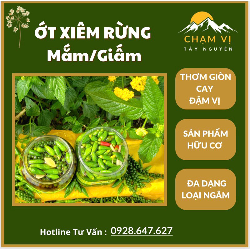 Ớt Xiêm Rừng Nhà Chạm Vị - Thơm ,Cay, Giòn
