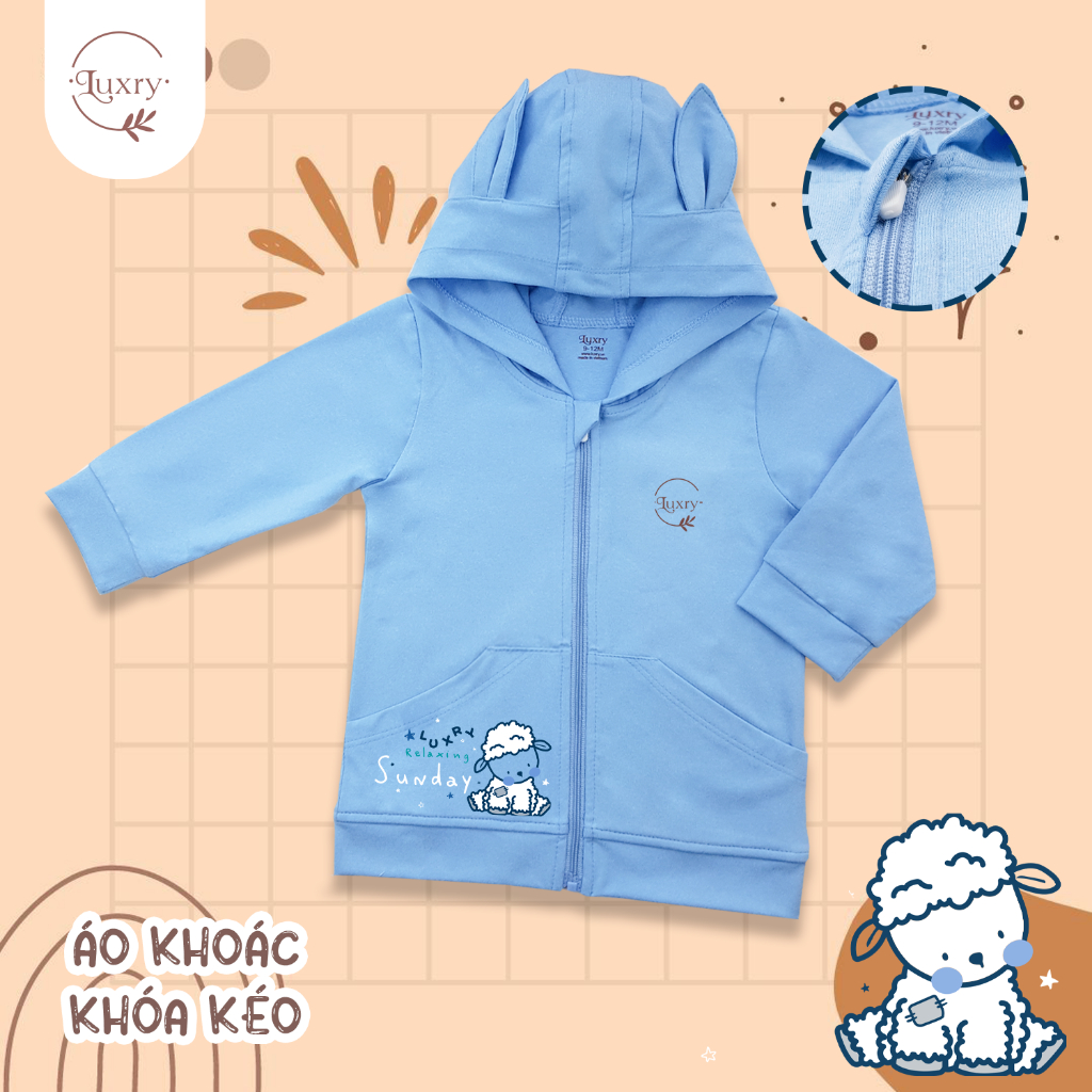 Áo khoác nắng họa tiết ô tô thương hiệu Luxry cho bé trai, bé gái