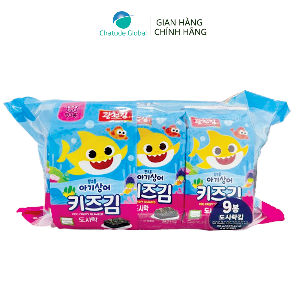 Rong biển Organic Pink Fong nhập khẩu Hàn Quốc, cho bé 12m+