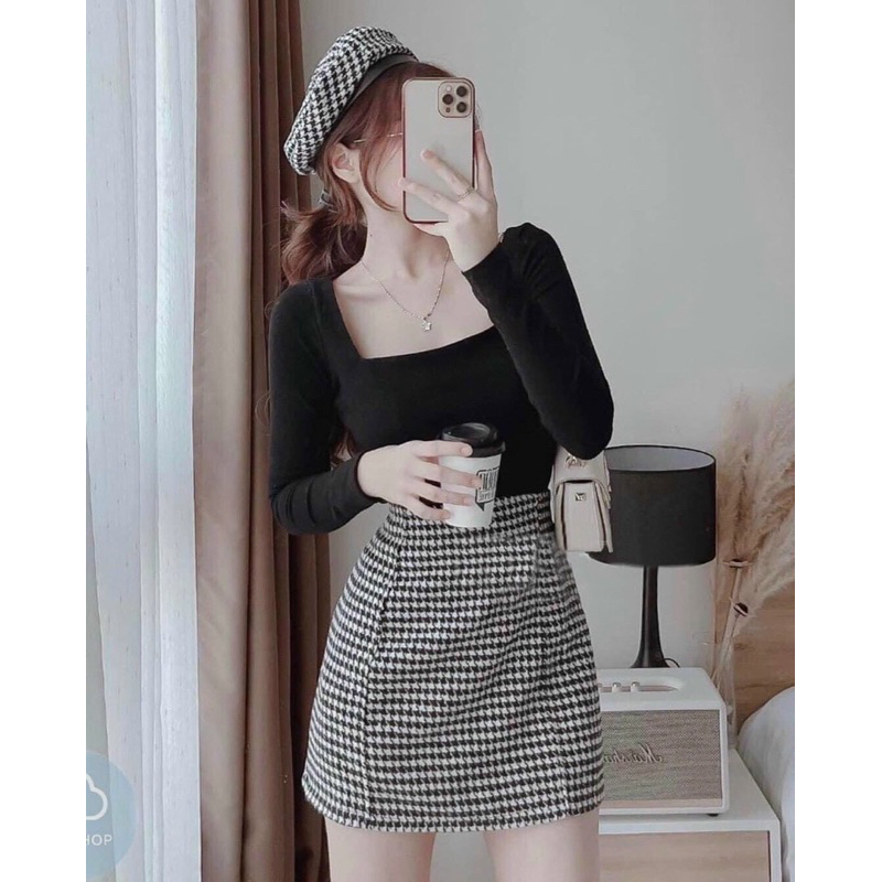 Chân váy thu đông xả kho 19k