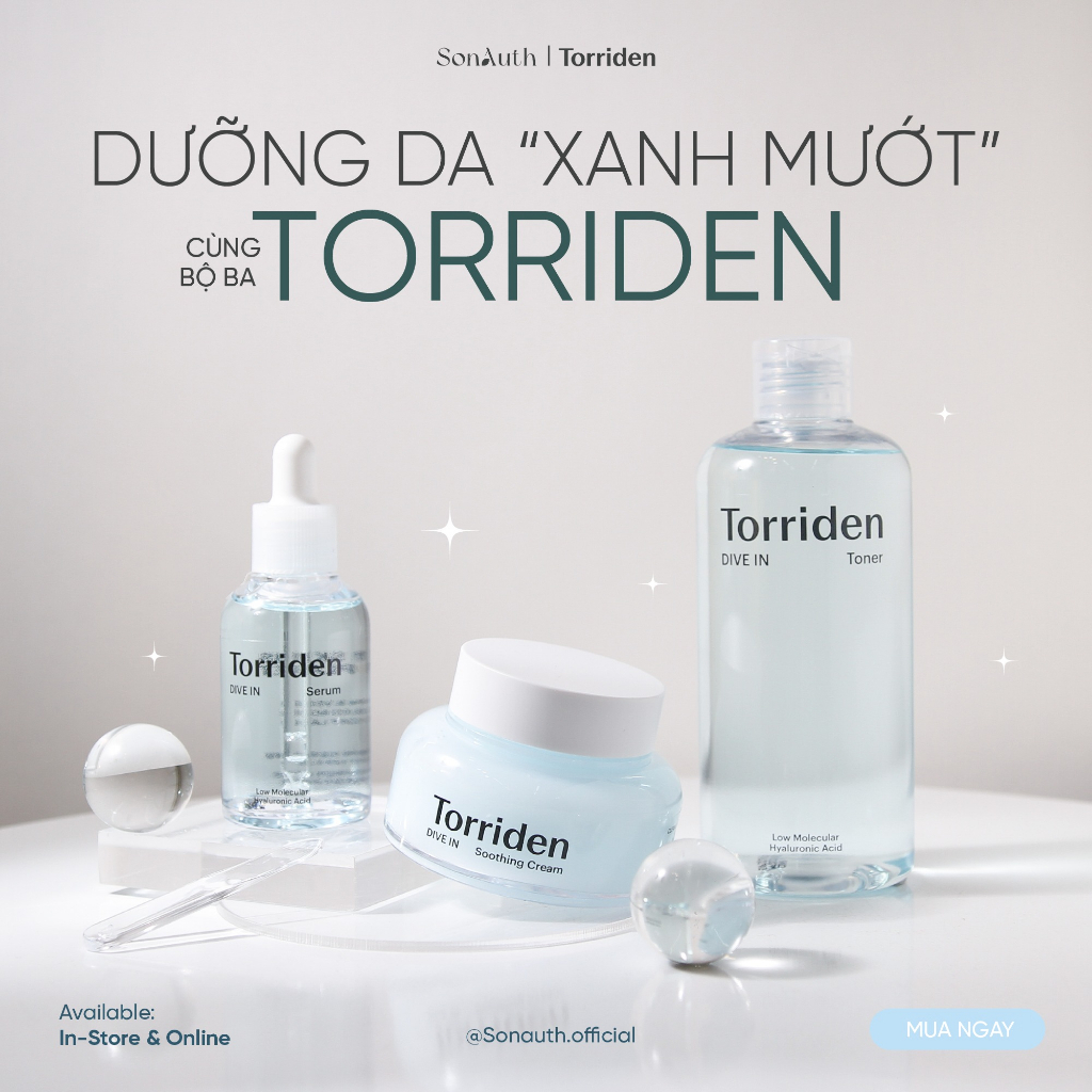 Serum Torriden Siêu Cấp Nước và Phục Hồi TORRIDEN Dive In Low Molecular HA