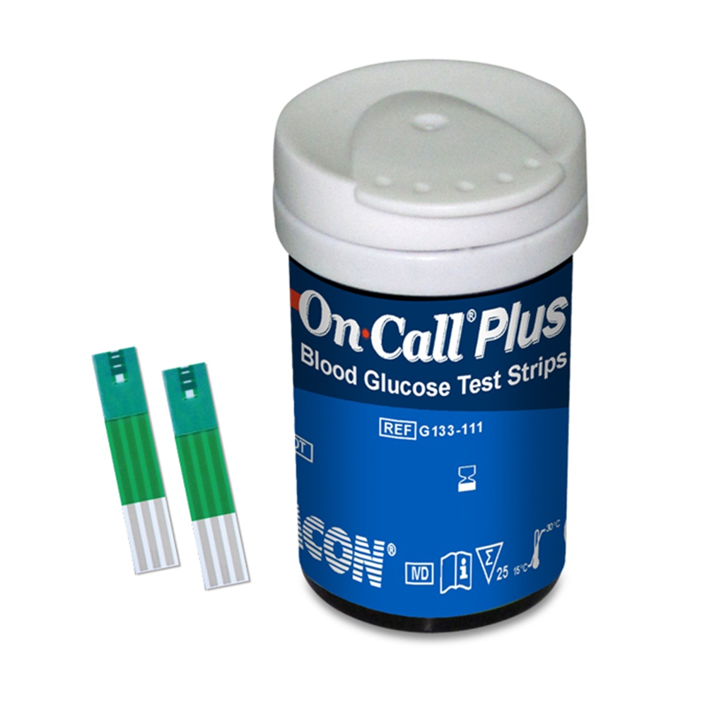 Que thử đường huyết ACON On Call Plus, On Call EZ II - Hộp 50 que - vỉ 25 que