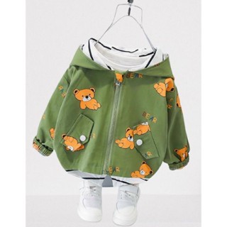 Áo khoác bé gái Bosskids in hình Thỏ Rabit Chất vải cao cấp sành điệu phong cách Hàn Quốc AKBG31123