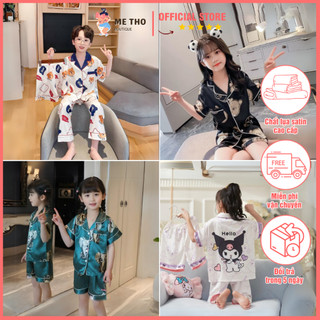 Bộ Đồ Ngủ Pijama Cộc Tay MẸ THỎ BOUTIQUE - Đồ Ngủ Cho Bé Trai Bé Gái Thiết Kế Vừa Vặn, Co Giãn Tự Nhiên, Thoải Má