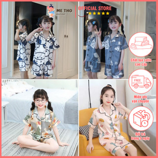 Bộ Đồ Ngủ Pijama Cộc Tay MẸ THỎ BOUTIQUE - Đồ Ngủ Cho Bé Trai Bé Gái Thiết Kế Vừa Vặn Co Giãn Tự Nhiên Thoải Mái 