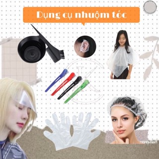 Combo bộ dụng cụ nhuộm tóc cao cấp tại nhà.