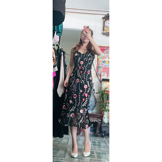 Đầm dây GUESS ren thêu size 4-6