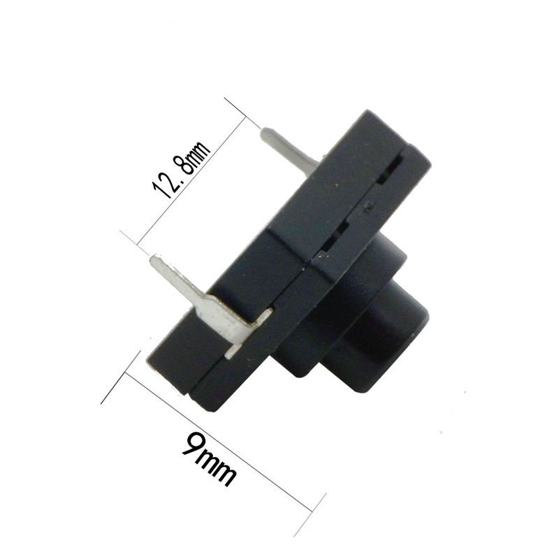 Nút nhấn, công tắc đèn pin 2 chế độ ON/OFF chân cắm kích thước 12*12*9.4mm