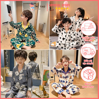 Bộ Đồ Ngủ Pijama Dài Tay MẸ THỎ BOUTIQUE - Đồ Ngủ Cho Bé Với Chất Vải Cao Cấp Độ Bền Cao, Không Phai Màu Không Xù Lông