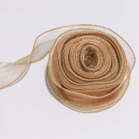 1 mét dây ruy băng voan trơn dùng gói quà dùng trang trí đa năng tiện dụng