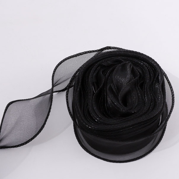 1 mét dây ruy băng voan trơn dùng gói quà dùng trang trí đa năng tiện dụng