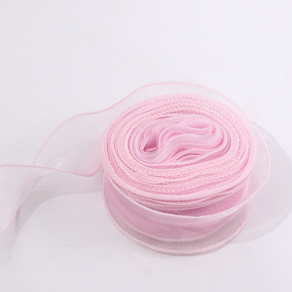 1 mét dây ruy băng voan trơn dùng gói quà dùng trang trí đa năng tiện dụng