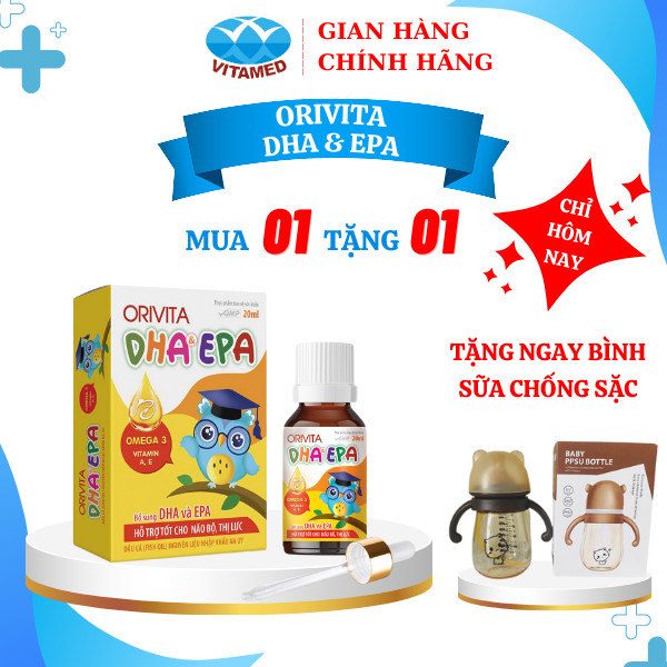 [ Mua 1 Tặng 1 ] ORIVITA bổ sung DHA & EPA Hỗ trợ tốt cho não bộ và thị lực