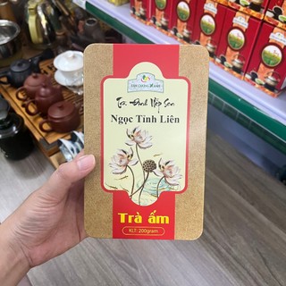 Trà đinh ướp sen tây hồ hộp 200gr ❤️có hoá đơn gtgt❤️ chè đinh ướp sen tây hồ tân cương xanh hộp 20 gói nhỏ