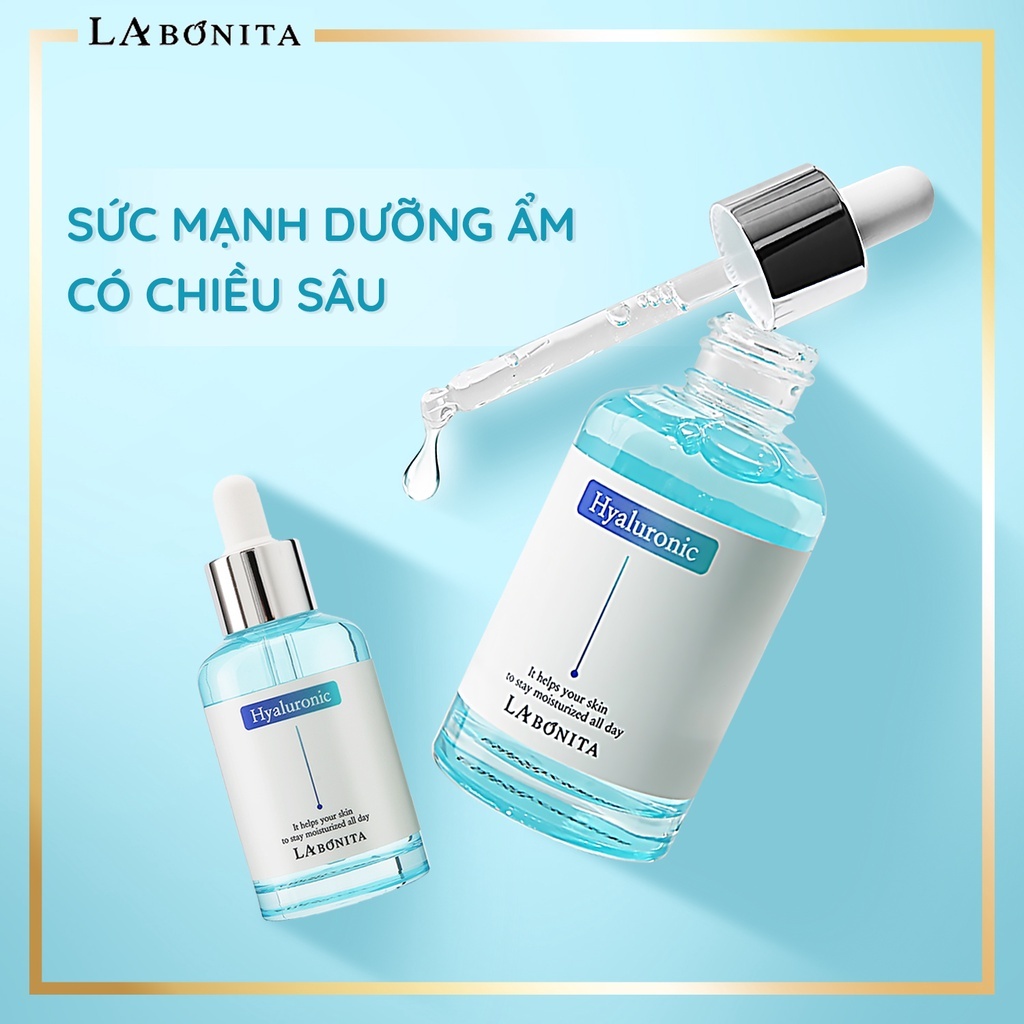 Combo Serum và kem dưỡng ẩm La Bonita Vital Hyaluronic Acid 50ml dưỡng ẩm sáng da & tăng độ đàn hồi